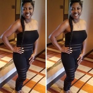 Black Tubetop jumpsuit